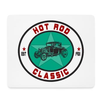 Hot Rod Classic Oldtimer Auto Car US Car Geschenk - Mousepad (Querformat) - Weiß - Vorne