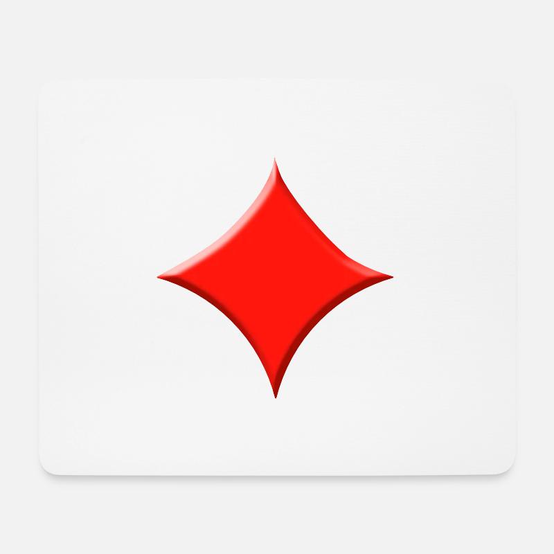 Karo Kartenspiel - Mousepad (Querformat) - Weiß