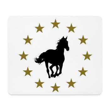 Horse & stars - Mouse Pad (horizontal) - white - Front
