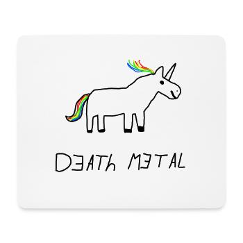 Licorne de Death Metal - Tapis de souris (format paysage) - blanc - Devant