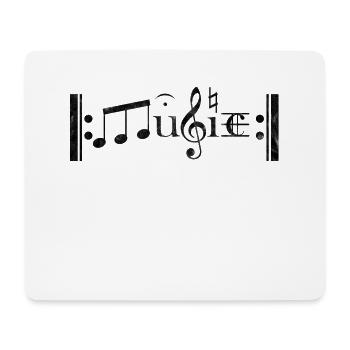 Musik - Mousepad (Querformat) - Weiß - Vorne