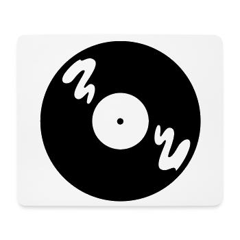 Music Record - Mouse Pad (horizontal) - white - Front