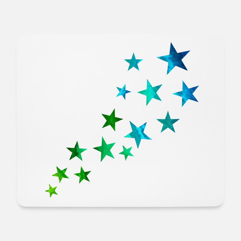 Sternschnuppe - Mousepad (Querformat) - Weiß