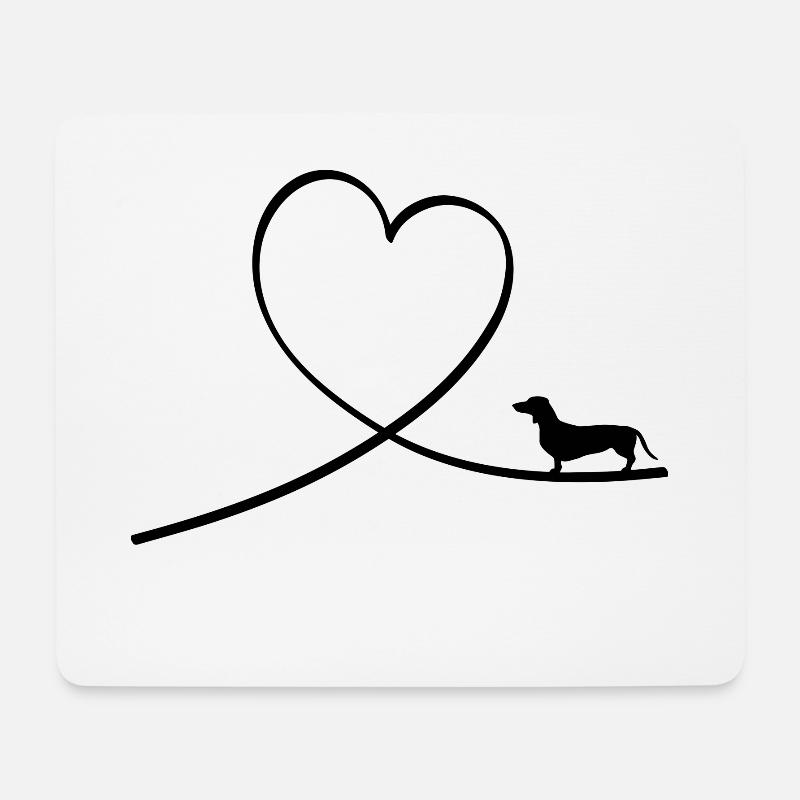 Dachshund I Dackelliebhaber Geschenk I Hund - Mousepad (Querformat) - Weiß