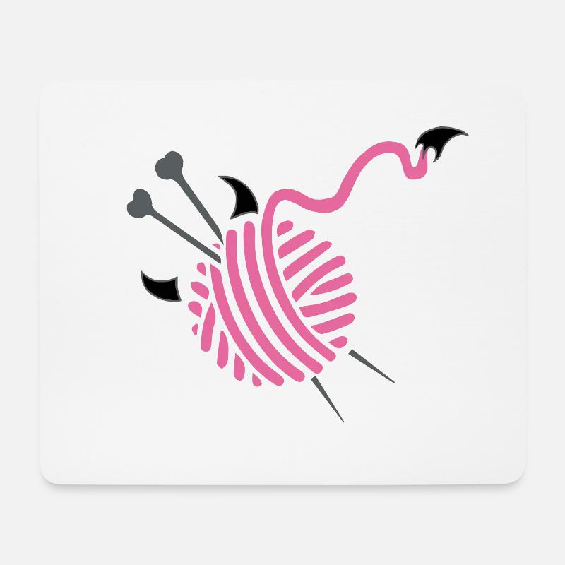 Stricken - Mousepad (Querformat) - Weiß