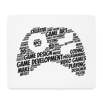 Games developer - Mouse Pad (horizontal) - white - Front