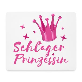 Schlager Princess Schlagerfan Krone musique folklorique - Tapis de souris (format paysage) - blanc - Devant