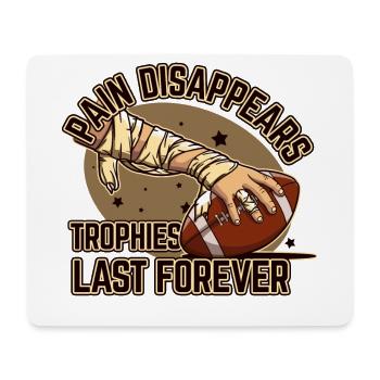 American football motivation winner team saying - Mouse Pad (horizontal) - white - Front
