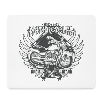 Custom Motorcycles America Motorcycle Retro Gift - Mouse Pad (horizontal) - white - Front
