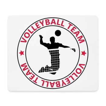volleyball team - Mouse Pad (horizontal) - white - Front