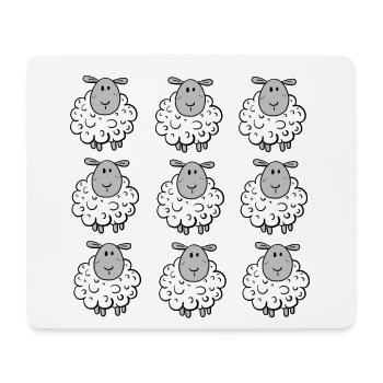 Funny Schafherde I Schafe I Schäfchen I Geschenk - Mousepad (Querformat) - Weiß - Vorne