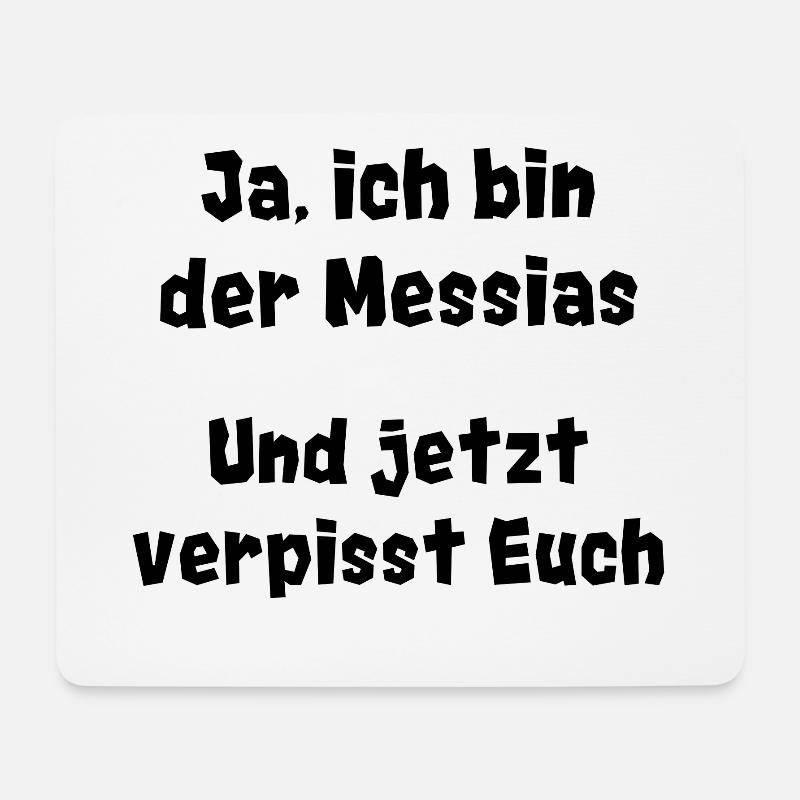 Messias - Mousepad (Querformat) - Weiß