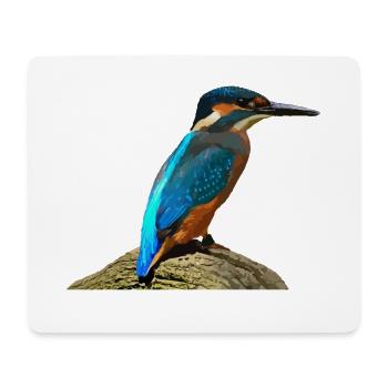 Kingfisher - Mousepad (Querformat) - Weiß - Vorne