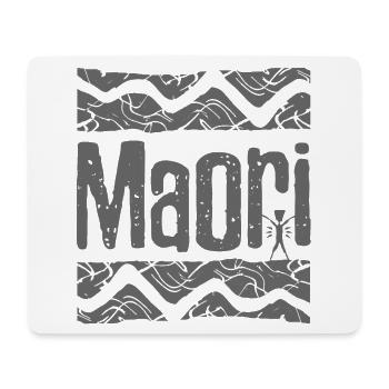Maozi Tribal Print T-Shirt - Mousepad (Querformat) - Weiß - Vorne