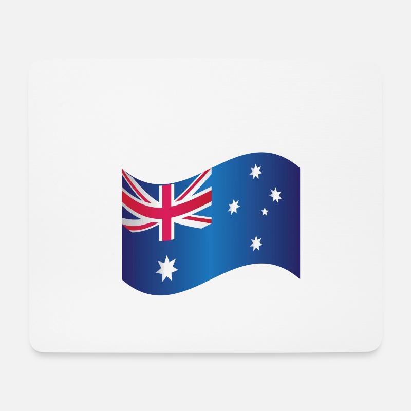 Australian Flag - Mouse Pad (horizontal) - white