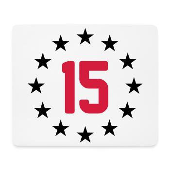 15 years - Mouse Pad (horizontal) - white - Front