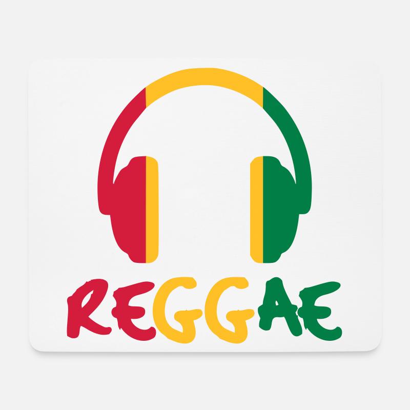 Reggae - Mousepad (Querformat) - Weiß