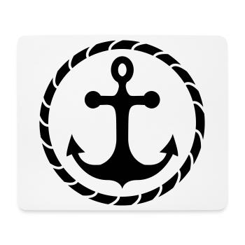 Anker - Mousepad (Querformat) - Weiß - Vorne