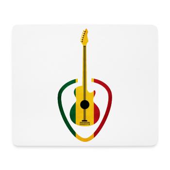 Rastafarian-tone guitar - Mouse Pad (horizontal) - white - Front