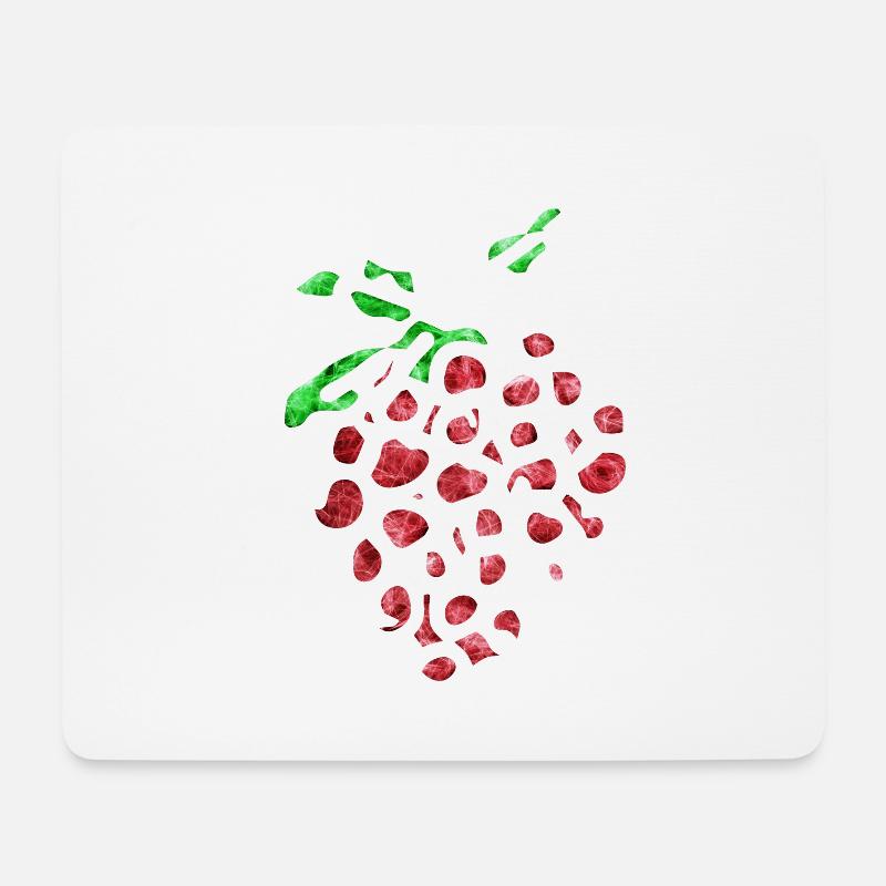 Verrückte Erdbeere - Mousepad (Querformat) - Weiß