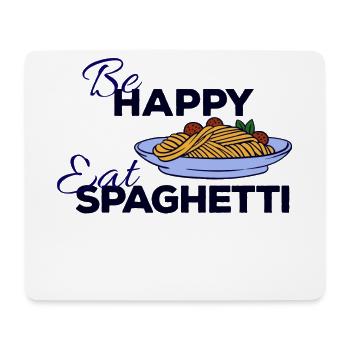 Spaghetti Pasta Asciutta Italien Essen Spruch - Mousepad (Querformat) - Weiß - Vorne