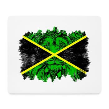 Neon Jamaika Dschungelflagge - Mousepad (Querformat) - Weiß - Vorne