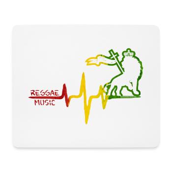 Reggae Löwe Rhythmus Icon - Mousepad (Querformat) - Weiß - Vorne