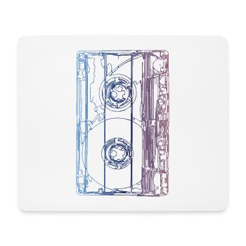 Vintage cassette - Mouse Pad (horizontal) - white - Front