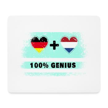 Allemagne et Pays-Bas 100 % génial / cadeau - Tapis de souris (format paysage) - blanc - Devant