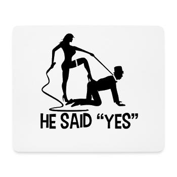 Braut Bräutigam Ehe Hochzeit Verheiratet Spruch - Mousepad (Querformat) - Weiß - Vorne