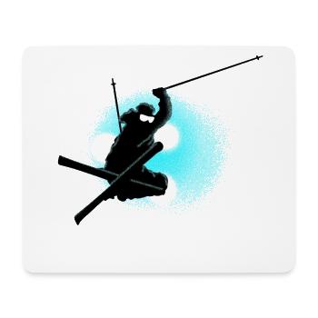 freestyle ski - Mouse Pad (horizontal) - white - Front