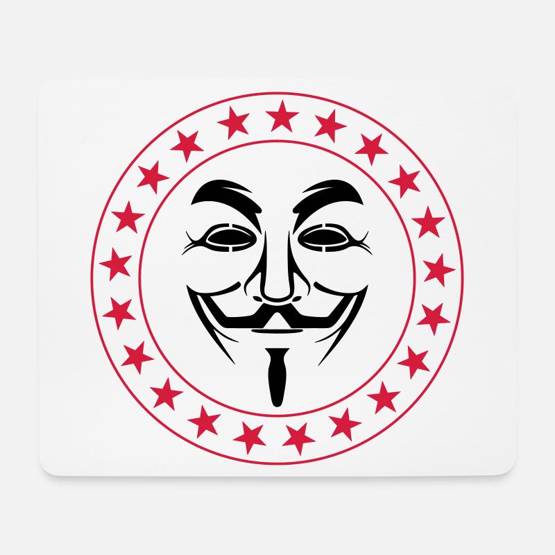 Anonymous - Mousepad (Querformat) - Weiß