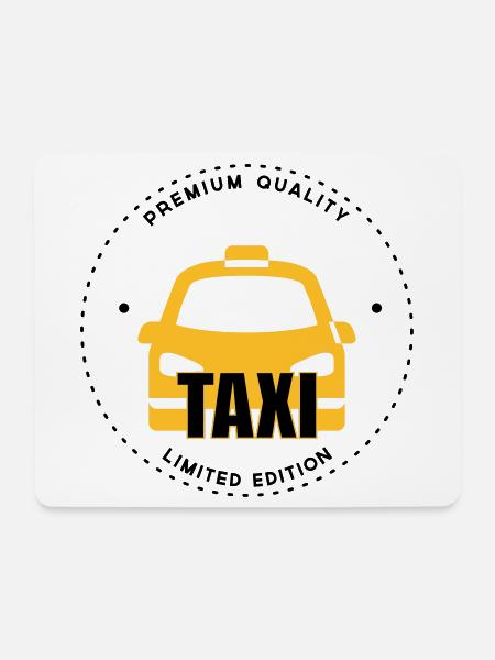 Taxi - Mousepad (Querformat) - Weiß