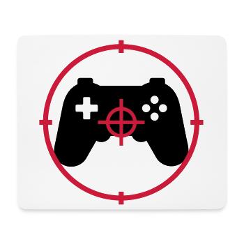 Gamer / Gaming - Tapis de souris (format paysage) - blanc - Devant