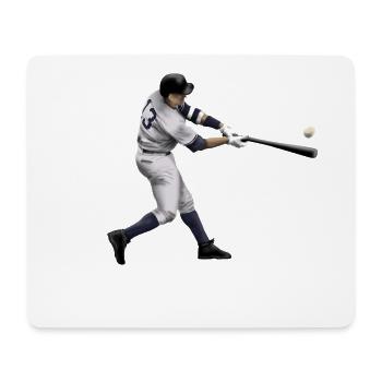 baseball - Tapis de souris (format paysage) - blanc - Devant