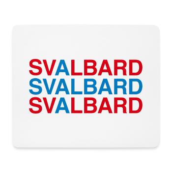 SVALBARD Norway Norway Norwegian Flag - Mouse Pad (horizontal) - white - Front