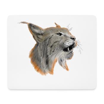 lynx - Tapis de souris (format paysage) - blanc - Devant