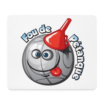 Maboule de pétanque - Tapis de souris (format paysage) - blanc - Devant