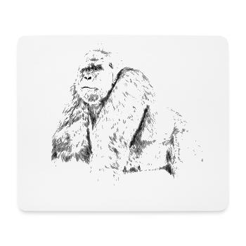 gorilla - Mouse Pad (horizontal) - white - Front