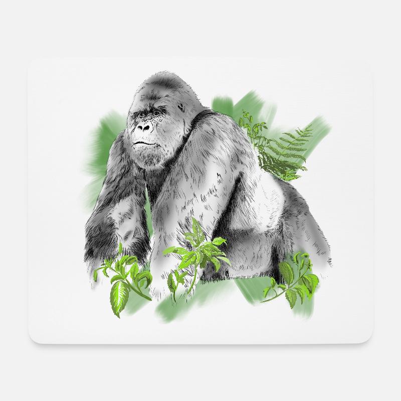 Gorilla - Mouse Pad (horizontal) - white