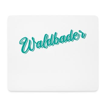 Waldbader Wald Waldbaden Bäume Natur Geschenk - Mousepad (Querformat) - Weiß - Vorne