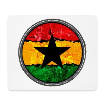 Rasta avec l’étoile - Tapis de souris (format paysage) - blanc - Devant