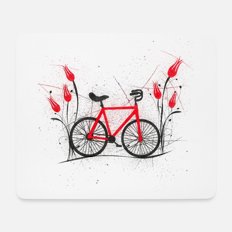 Kunstrad, Kunstradfahren, Hallenradsport - Mousepad (Querformat) - Weiß