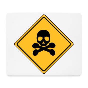 Gefahr, Gefahrenzeichen * - Mousepad (Querformat) - Weiß - Vorne