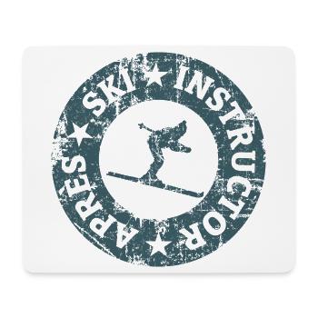 Après-Ski Instructor Skifahrer Qualitätssiegel - Mousepad (Querformat) - Weiß - Vorne
