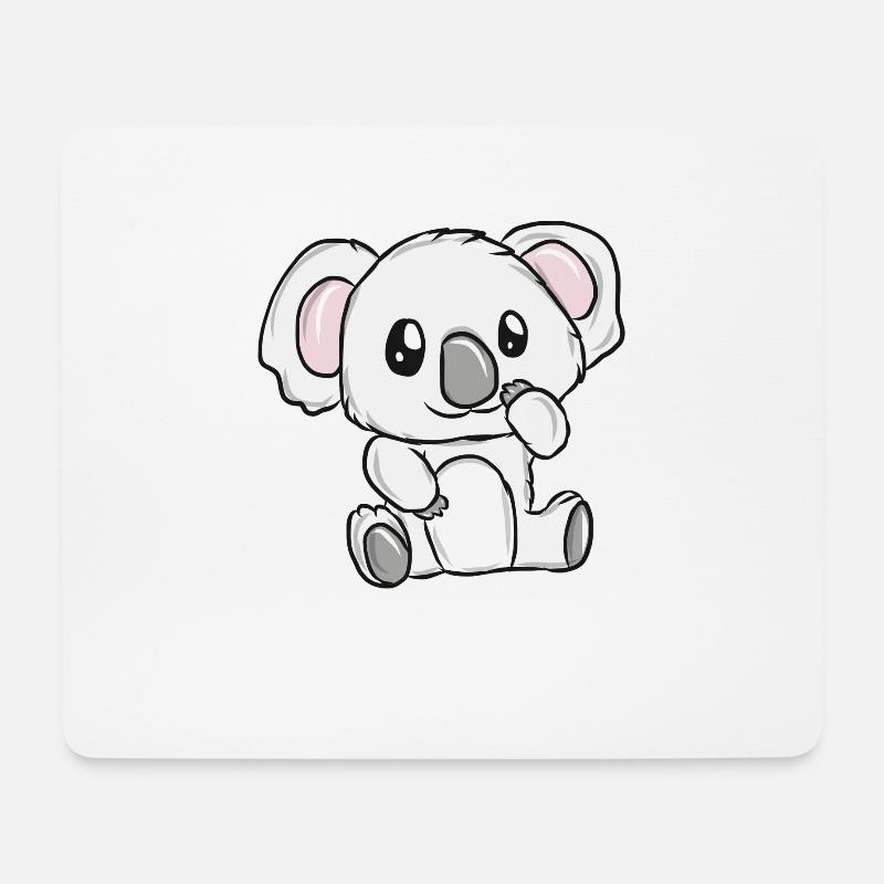 Kleines Koala Kuschelheld - Mousepad (Querformat) - Weiß