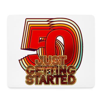 50th birthday - Mouse Pad (horizontal) - white - Front