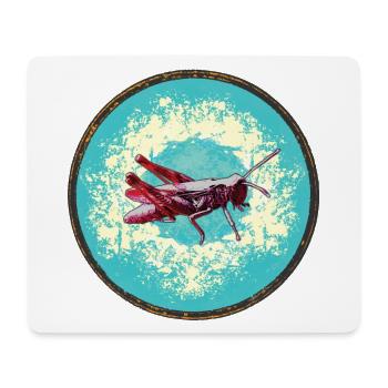 Illustration détaillée de sauterelle - Tapis de souris (format paysage) - blanc - Devant