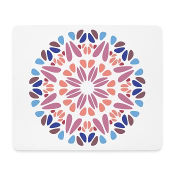 Mandala - Mousepad (Querformat) - Weiß - Vorne
