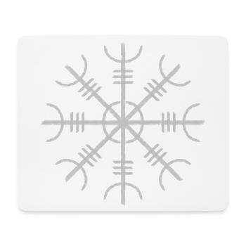 Helm of awe viking symbol - Mouse Pad (horizontal) - white - Front